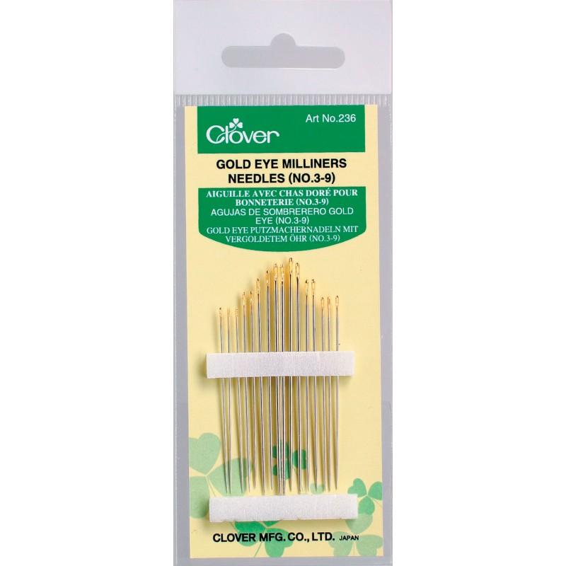 Clover - Gold Eye Milliners Needles (No. 3-9) - 16