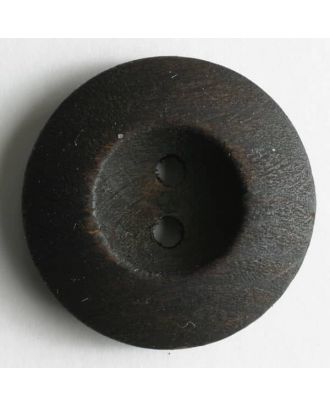 Dill - Dark Wood Button - 18mm