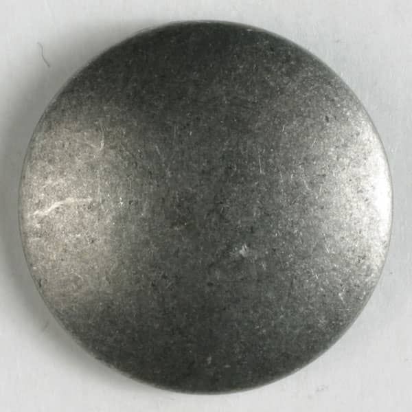 Dill - Round Metal Button - Antique Tin - 15mm