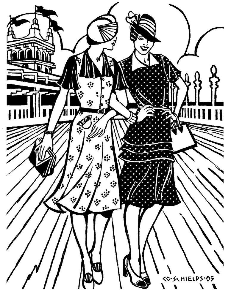 Folkwear - 1930s Day Dress - 249
