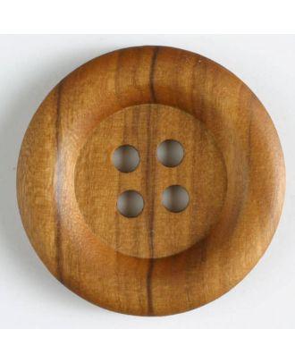 Dill - Round Wood 4 Hole Button - 18mm