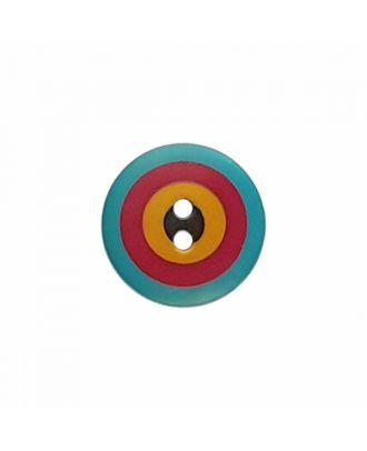 Dill - Kaffe Fassett Blue Red Yellow Button - 15mm