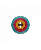 Dill - Kaffe Fassett Blue Red Yellow Button - 15mm