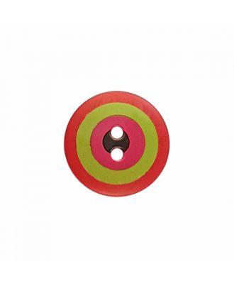 Dill - Kaffe Fassett Red Green Pink Button - 15mm