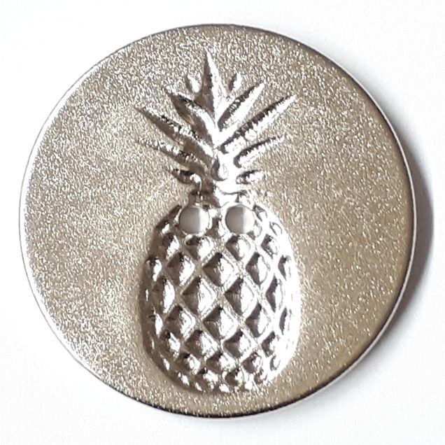 Dill - Silver Pineapple Button - 23mm