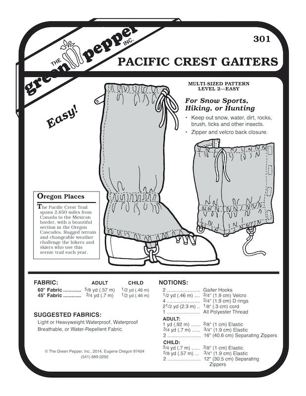 The Green Pepper - 301 - Pacific Crest Gaiters