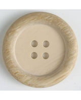 Dill - Light Faux-Bois Button - 18mm