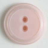 Dill - Round Polyester Button - Pink -18mm