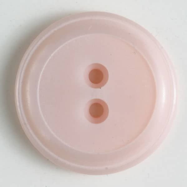 Dill - Round Polyester Button - Pink -18mm