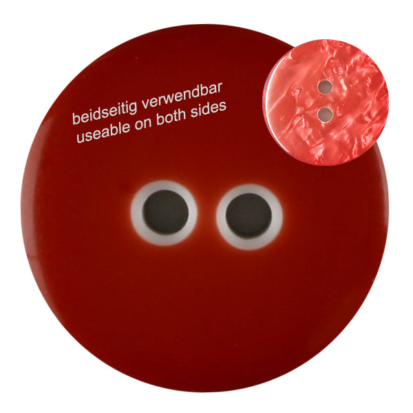 Dill - Two Sided Red Button - 18mm