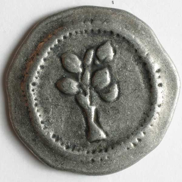 Dill - Pewter Old World Tree Button