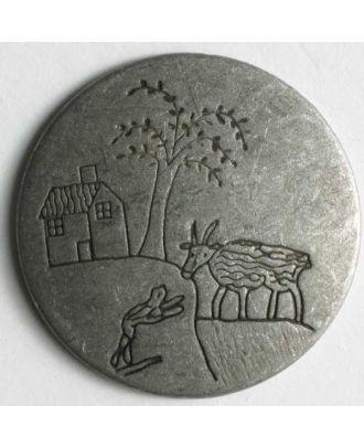 Dill - Metal House Scene Button - 20mm