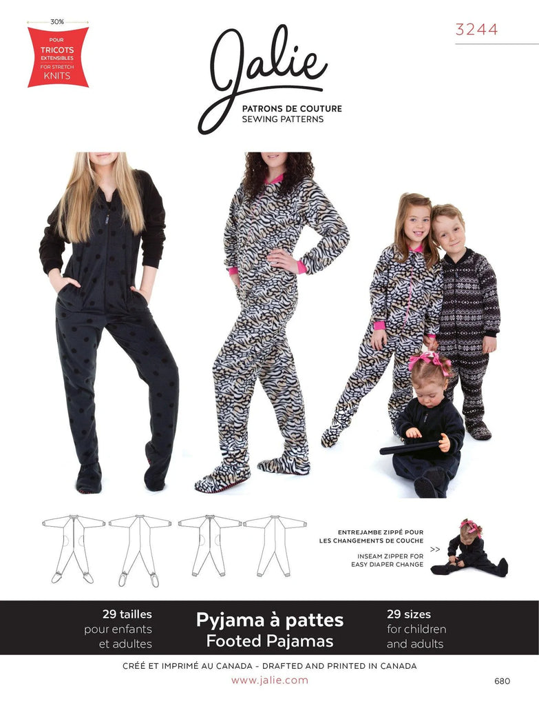 Jalie - Footed Pajamas - 3244