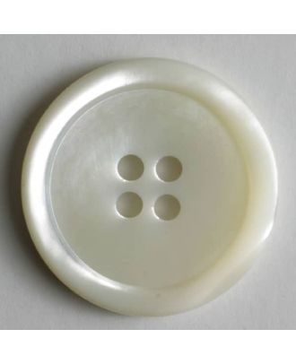 Dill - White Mother of Pearl Button - 14mm