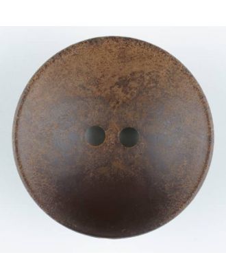 Dill - Concave Brown Wood Button - 28mm