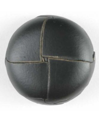 Dill - Black Genuine Leather Button - 18mm