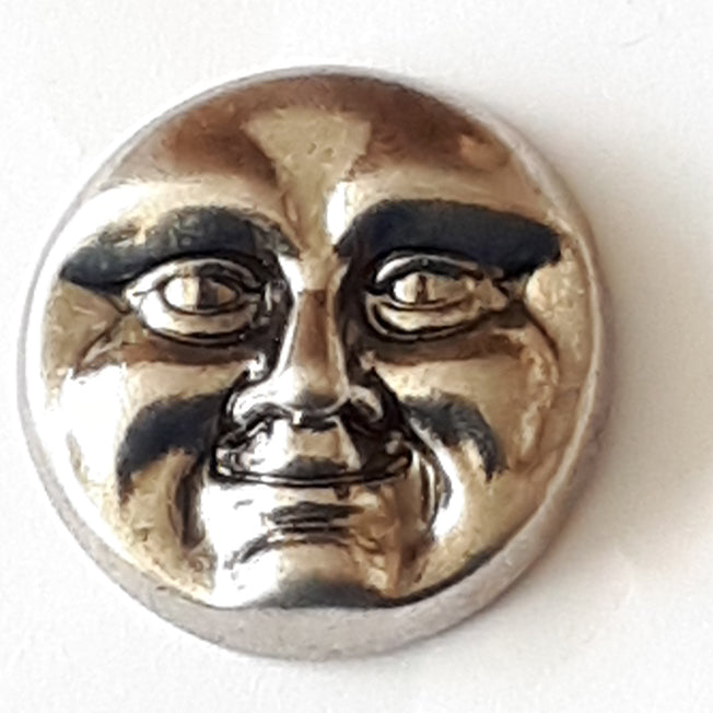 Dill - Face Of The Moon Metal Shank Button - 24mm
