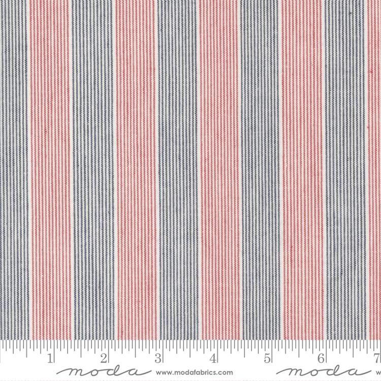 Sale! Moda - Minick & Simpson - Isabella Wovens - Stripes - Americana