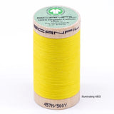 Scanfil - Organic Cotton Thread - 50/2 wt - 500 Yards - Purple, Pink, Red, Orange, Yellow