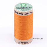 Scanfil - Organic Cotton Thread - 50/2 wt - 500 Yards - Purple, Pink, Red, Orange, Yellow