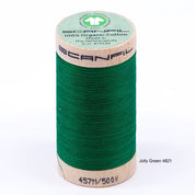 Scanfil - Organic Cotton Thread - 50/2 wt - 500 Yards - Blue and Green
