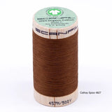 Scanfil - Organic Cotton Thread - 50/2 wt - 500 Yards - Neutrals