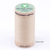 Scanfil - Organic Cotton Thread - 50/2 wt - 500 Yards - Neutrals