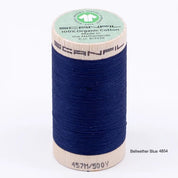Scanfil - Organic Cotton Thread - 50/2 wt - 500 Yards - Blue and Green