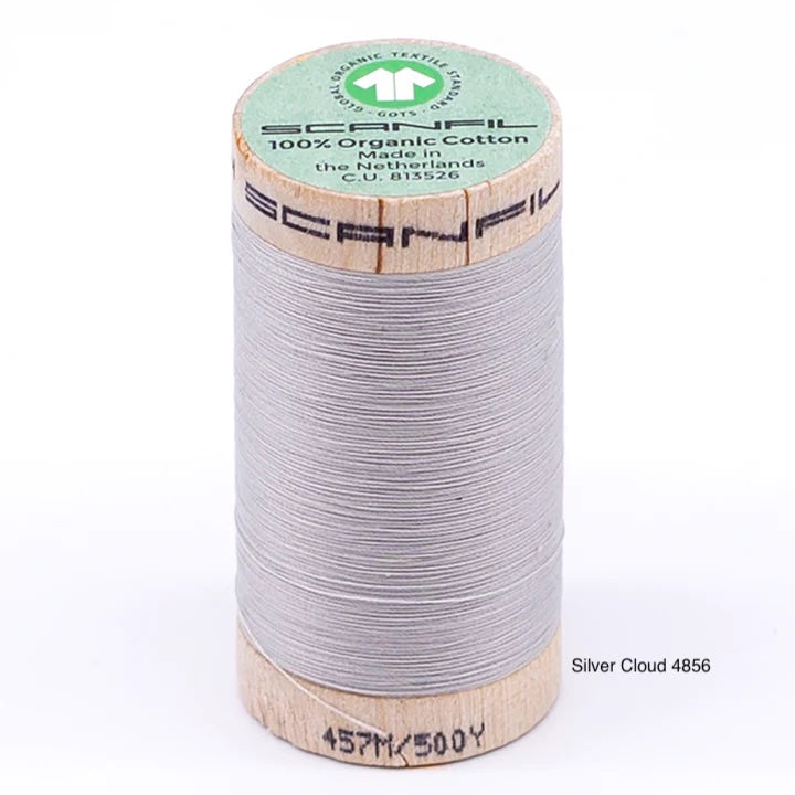 Scanfil - Organic Cotton Thread - 50/2 wt - 500 Yards - Neutrals