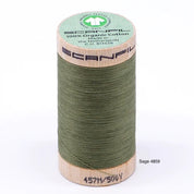 Scanfil - Organic Cotton Thread - 50/2 wt - 500 Yards - Blue and Green