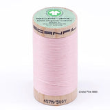 Scanfil - Organic Cotton Thread - 50/2 wt - 500 Yards - Purple, Pink, Red, Orange, Yellow