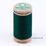 Scanfil - Organic Cotton Thread - 50/2 wt - 500 Yards - Blue and Green