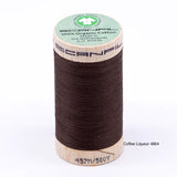 Scanfil - Organic Cotton Thread - 50/2 wt - 500 Yards - Neutrals