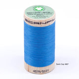 Scanfil - Organic Cotton Thread - 50/2 wt - 500 Yards - Blue and Green