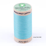 Scanfil - Organic Cotton Thread - 50/2 wt - 500 Yards - Blue and Green