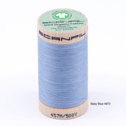 Scanfil - Organic Cotton Thread - 50/2 wt - 500 Yards - Blue and Green