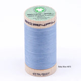 Scanfil - Organic Cotton Thread - 50/2 wt - 500 Yards - Blue and Green