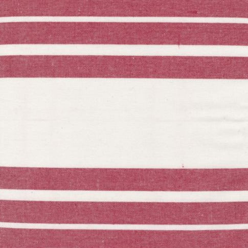 Dish Toweling - Enamoured - Stripes- Red on White