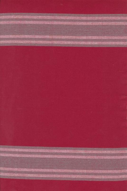 Dish Toweling - Enamoured - Border - Red/Gray