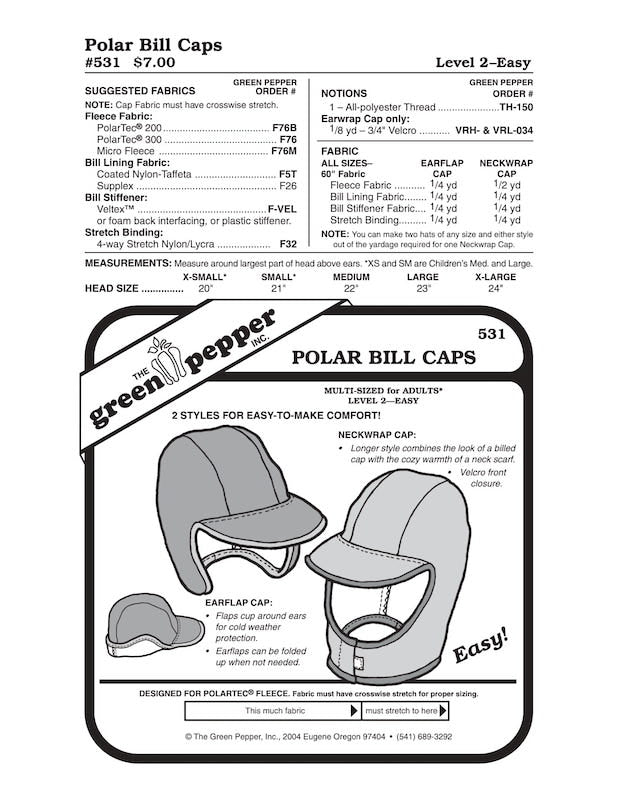 The Green Pepper - 531 - Polar Bill Cap
