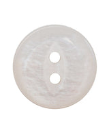 Dill - Two Hole Button - 13mm - White