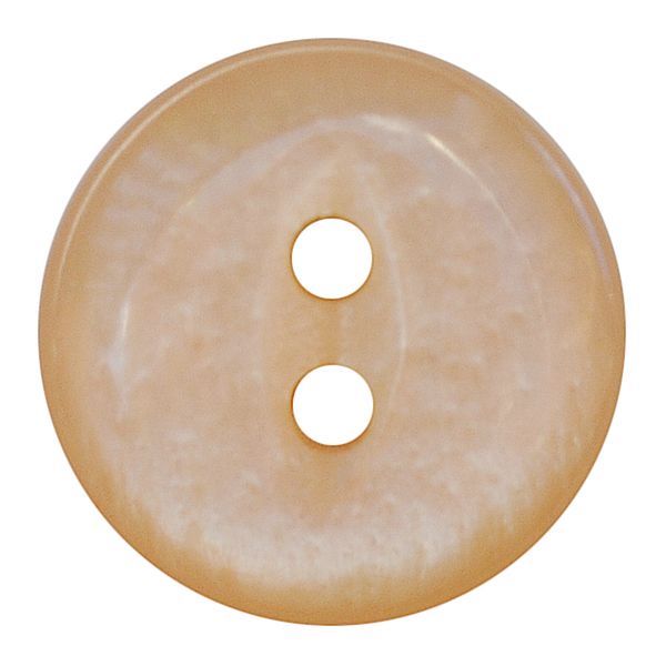 Dill - Shiny Surface Beige Button - 13mm