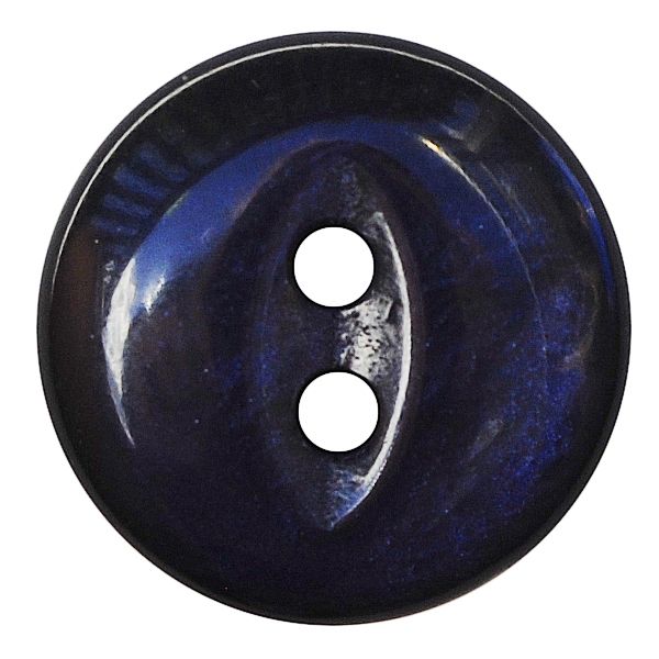 Dill - Shiny Surface Dark Blue Button - 13mm