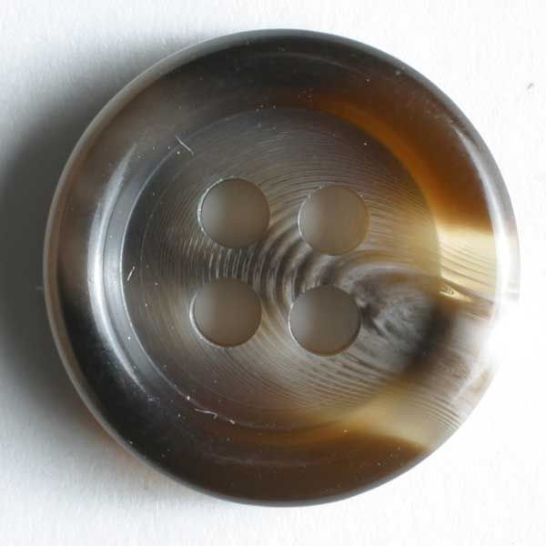 Dill - Glossy tortoise shell button - 13mm