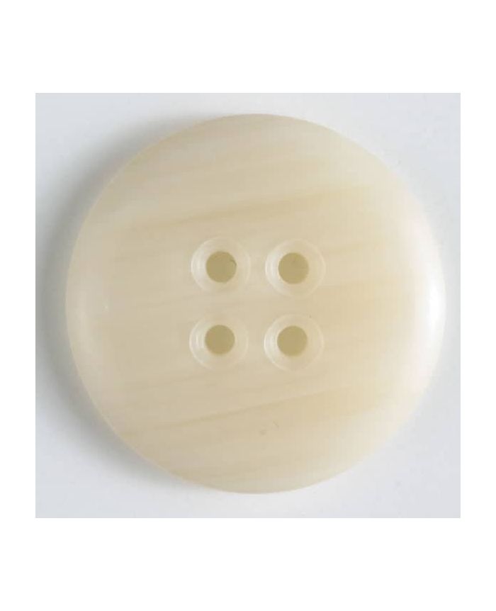 Dill - Cream Streaky Four Hole Button - 30mm