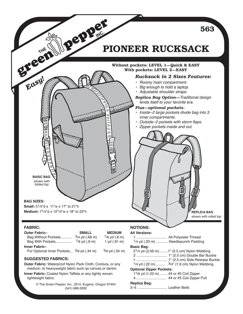 The Green Pepper - 563 - Pioneer Rucksack