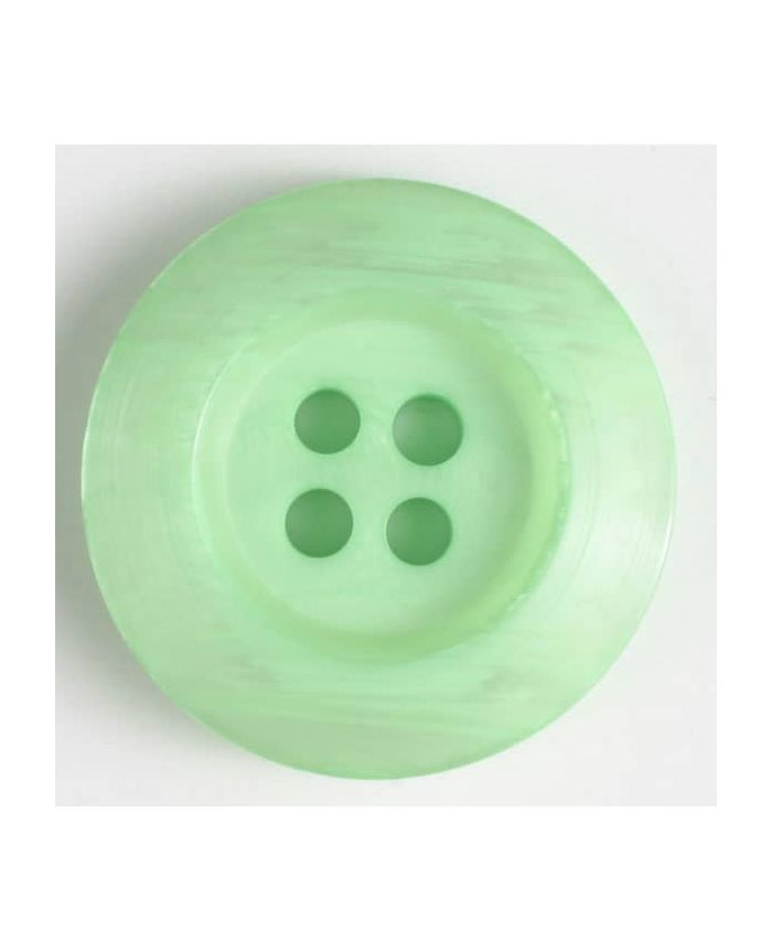 Dill - Mint Pearly Rim Button - 15mm