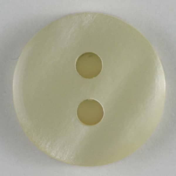 Dill - Off-White Round Button - 11mm