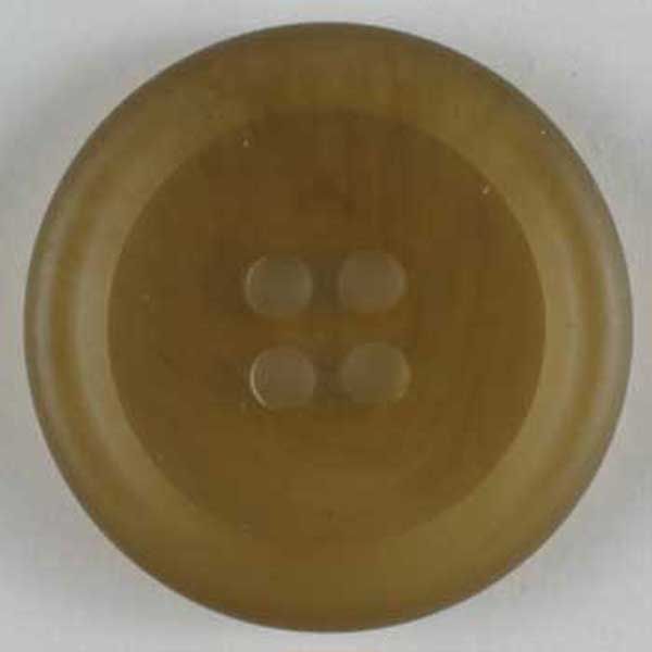 Dill - Matte Camel Round Button - 15mm