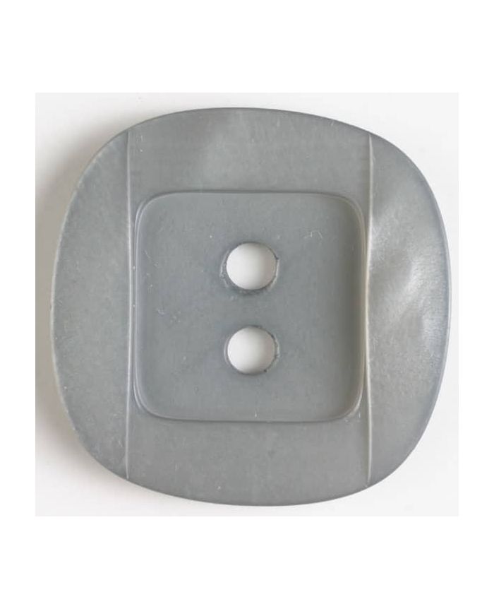 Dill - Grey Square in Round Button - 34mm